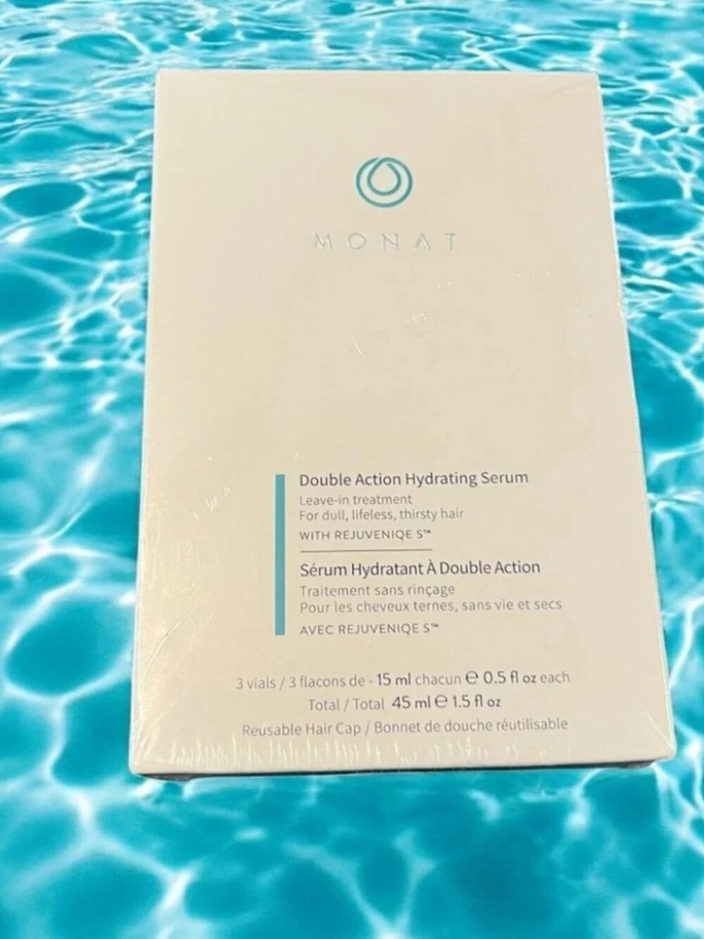 MONAT Double Action Hydrating Serum | 2 of 3 Vials Only (Open Box / Missing Cap)